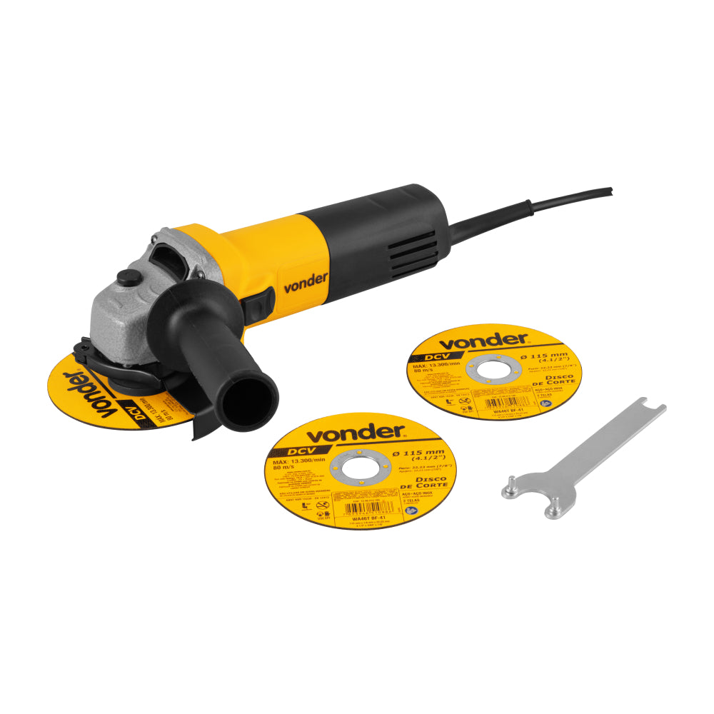 Esmerilhadeira angular 4.1/2", 650 W, com disco, EAV 650 VONDER