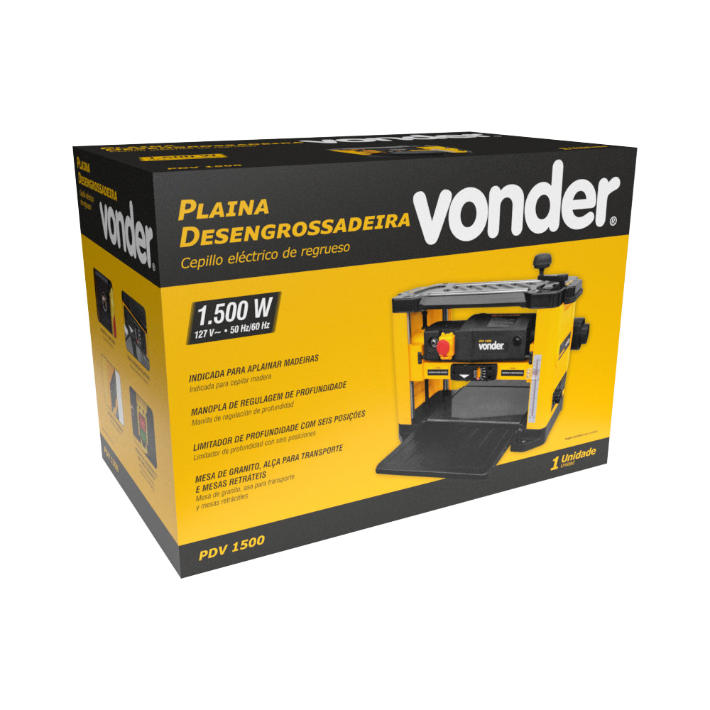 Plaina desengrossadeira, 11.500 W, PDV 1500, VONDER