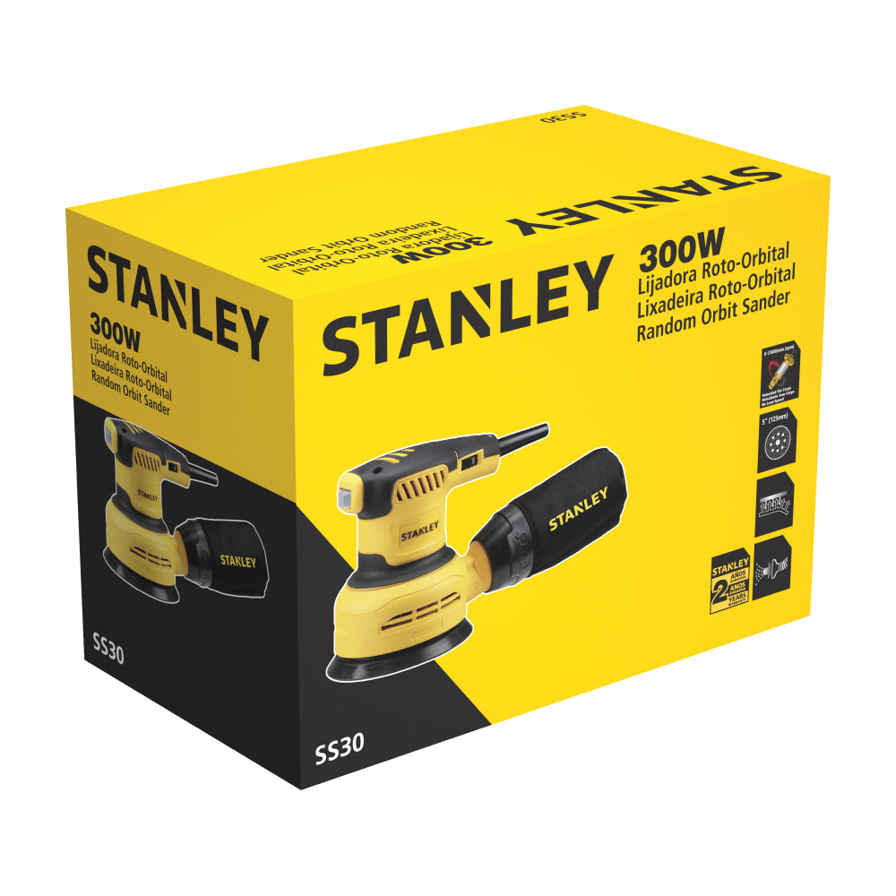 Lixadeira roto-orbital 5", 300W, STANLEY