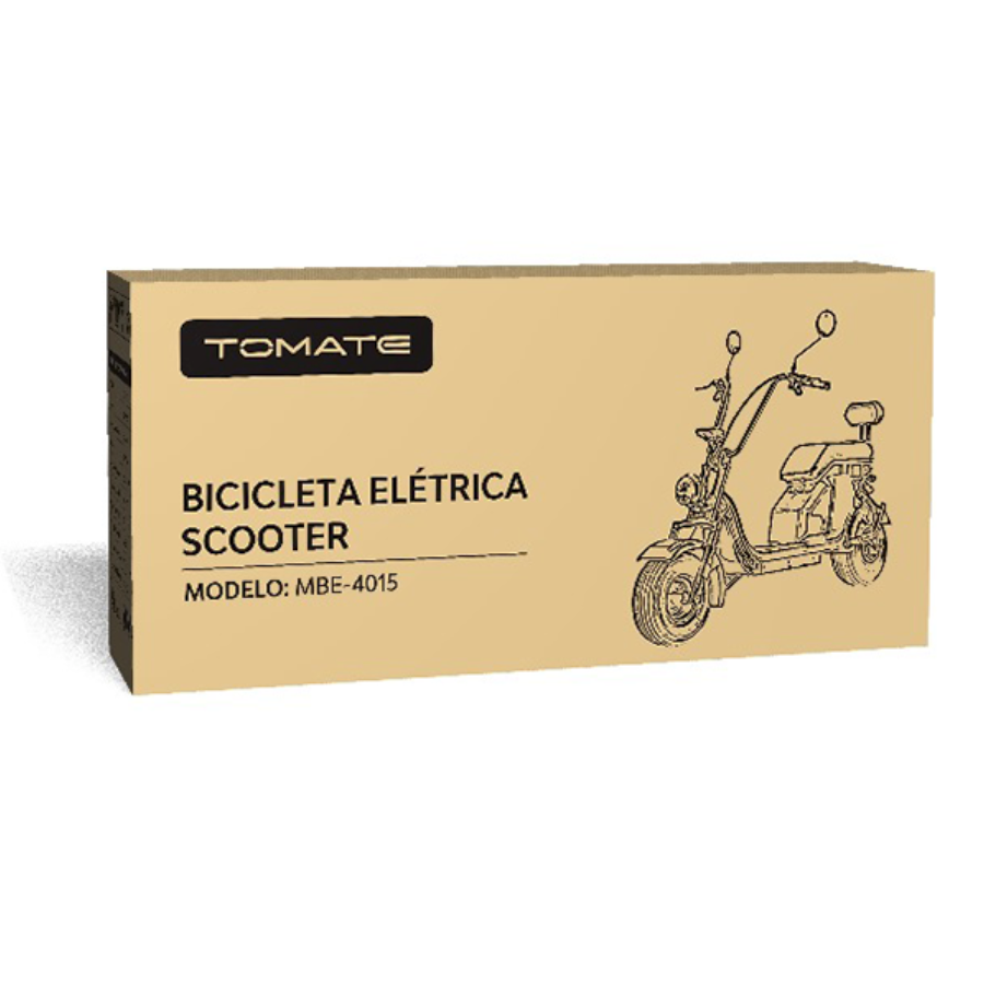 Bicicleta Scooter Elétrica MBE-4015 Black – Experiência Premium sobre Duas Rodas