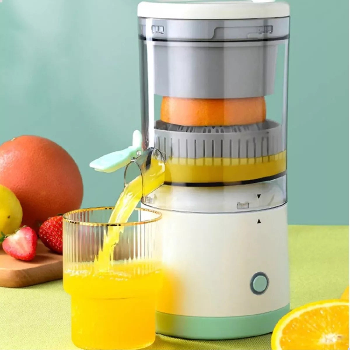 Espremedor de Frutas Elétrico Portátil USB 45W – Branco