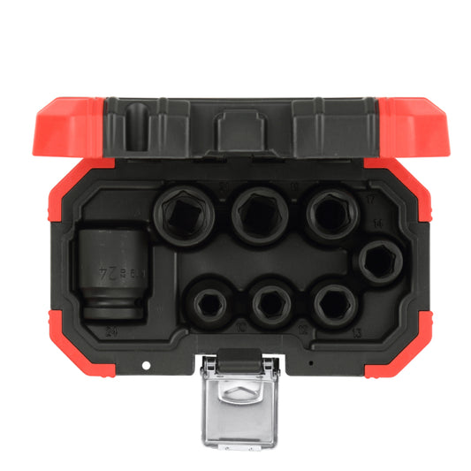 Jogo de soquetes de impacto sextavados, encaixe de 1/2", GEDORE RED