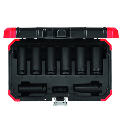 Jogo de soquetes de impacto sextavados, encaixe de 1/2", GEDORE RED