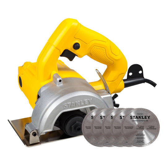 Serra mármore, 4.3/8", 1.200 W, com 5 discos, STANLEY