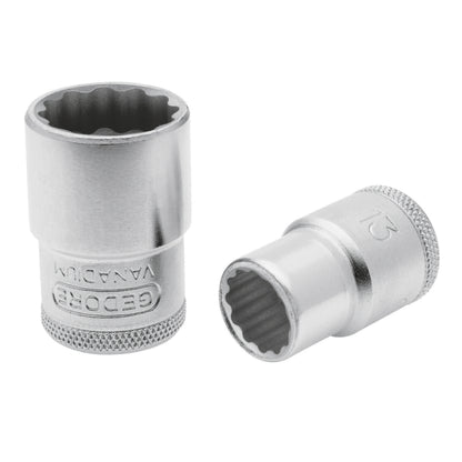 Soquete estriado com encaixe 1/2" GEDORE