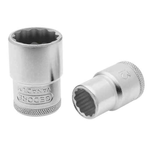 Soquete estriado com encaixe 1/2" GEDORE