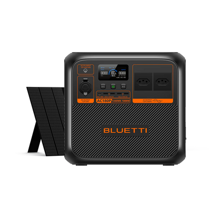 BLUETTI AC180P Estação de Energia Solar Portátil | 1.800 W 1.440 Wh