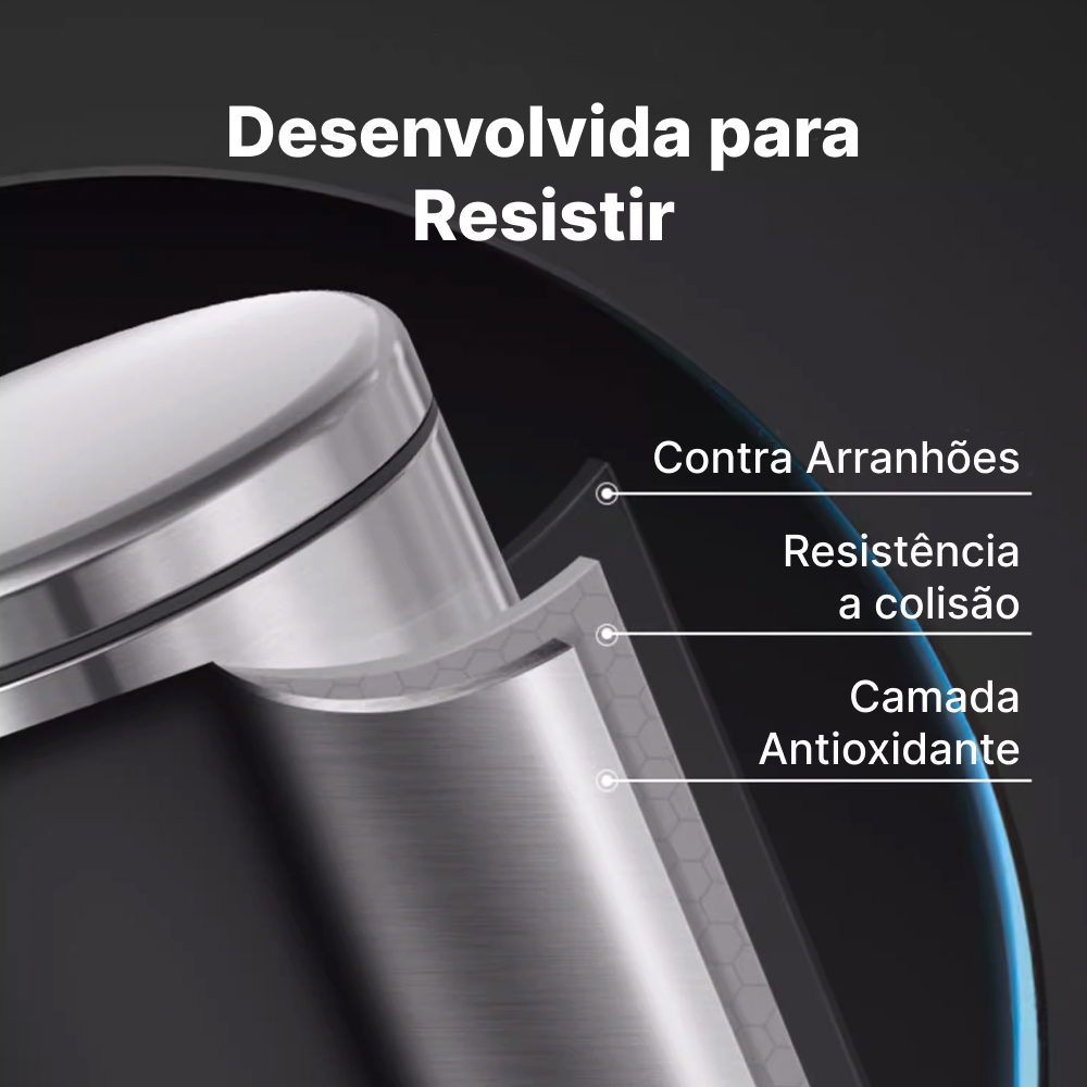 Lixeira de Pedal em Aço Inox Prateado, Capacidade: 3 a 20 Litros