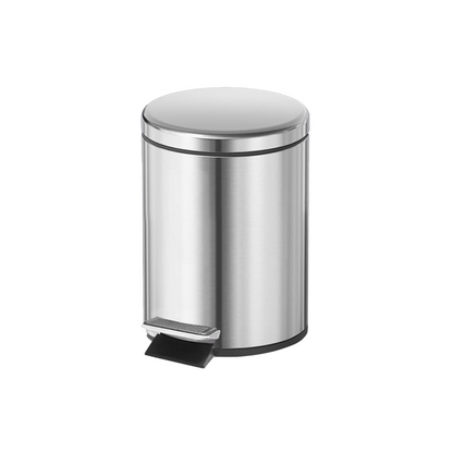 Lixeira de Pedal em Aço Inox Prateado, Capacidade: 3 a 20 Litros