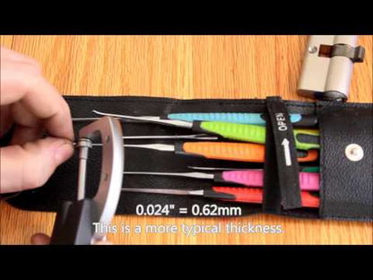 Kit de Ganchos para Fechaduras KLOM Premium - 7 Peças com Cabo Colorido